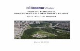 NORTH TORONTO WASTEWATER TREATMENT …...Treatment Plant as a Class III wastewater treatment facility under Regulation 129/04. The facility operates under the C of A No. 7665-7NWMH2
