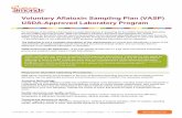Voluntary Aflatoxin Sampling Plan (VASP) USDA-Approved ...Voluntary Aflatoxin Sampling Plan (VASP) USDA-Approved Laboratory Program For purposes of providing a framework to assist