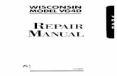 WISCONSIN MODEL VG4Dpittauto.com/customer/piauel/pdf/Wisconsin/Wisconsin_VG4D_Repair.pdf · A factory test is not sufficient to establlish the polished bearing surfaces, which are