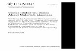 Consolidated Guidance About Materials Licenses · 2016-06-27 · Volume 19, Revision 1, is not a substitute for NRC or Agreement State regulations. The approaches and methods described