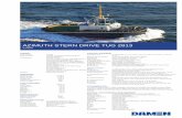 AZIMUTH STERN DRIVE TUG 2813 - Damen Group · Sart GENERAL Yard number 513303 Basic functions Towing, mooring, escorting and Ø fire-fighting operations Classification Bureau Veritas