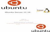 Ubuntu Server 12 - Weebly · En este how to se le va a enseñar como instalar un servidor de ubuntu. Instalación De Ubuntu 10.04 LTS Server Este manual se hace con la finalidad de