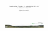 Functional ecology of secondary forests in Chiapas, Mexico · 2013-09-20 · Functional ecology of secondary forests in Chiapas, Mexico Madelon Lohbeck AV2010-19. 2 MWM Lohbeck Functional