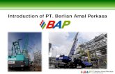 Introduction of PT. Berlian Amal Perkasa · 10 Chemical Plant Asahimas Chemical Plant 2016- Anyer, Banten 11 Chemical Plant SRI-Chandra Asri/Michelin 2016 Anyer, Banten 12 Chemical