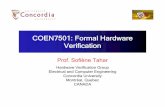 COEN7501: Formal Hardware Verificationusers.encs.concordia.ca/~tahar/coen7501/notes/intro-coen7501.pdf · Hardware Verification Group Hardware Verification Group (HVG) founded in