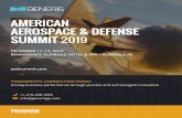 AMERICAN AEROSPACE & DEFENSE SUMMIT 2019 · BUILDING WORLD-CLASS PROCUREMENT AND SUPPLY CHAIN ORGANIZATIONS ... NASA Goddard Space Flight Center • Discussing conditions and risks