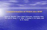 Implementation of FDDA into WRF · • WRF FDDA results show very good agreement with target analysis-nudging fields • New “converter code” used to create WRF initial conditions