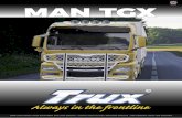 MAN TGX - trux.se · english eu v2.2 manufactured from aluminum for low weight • unique design with airflow-profile • pre-painted from the factory man tgx