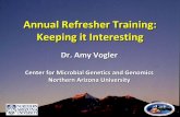 Annual Refresher Training: Keeping it InterestingAnnual Refresher Training: Keeping it Interesting Dr. Amy Vogler . ... to answer the question •If team A answers correctly they get