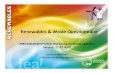Renewables Waste Questionnaire · Landfill Gas Sewage sludge gas Other biogas Biogases Biogas is derived principally from the anaerobic fermentation of biomass and solid waste and