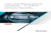 Low Level Measurements Handbook - 7th Edition · ohmmeter circuits, low resistance ohmmeter circuits, and complete instrument block diagrams. 1.2heoretical Measurement Limits T The