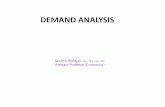 DEMAND ANALYSIS - 2hm203skm.files.wordpress.com · DEMAND DETERMINANTS Demand determinants refer to the factors that affect demand for commodity (a consumer good), such as: Price