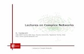 Lectures on Complex Networks - Home — dibernardodibernardo.tigem.it/courses-and-openings/files/... · ijikjk ii i aaa kk C 1/2 1 CLUSTERING DIRECTED (or even worse WEIGHTED) CLUSTERING