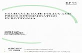 EXCHANGE RATE POLICY AND PRICE DETERMINATION IN … · Empirical Studies of Nigeria's Foreign Exchange Parallel Market 1: Price Behaviour and Rate Determination by Melvin D. Ayogu,