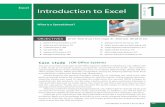 Excel Introduction to Excel - Pearson · 2020-02-02 · Introduction to Excel • Excel 2013 373 Excel chapt E Introduction to Excel 1 r What Is a Spreadsheet? Case study | OK Office