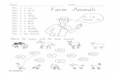 Studyladder · Farm Animals This is a horse. This is a pig. This is a sheep. This is a chicken. This is a goat. This is a duck. This is a goose. This is a donkey. This is a sheepdog.