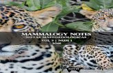 MAMMALOGY NOTESmamiferoscolombia.org/documents/Ramirez-Chaves_etal.pdfMAMMALOGY NOTES | Editorial | Editorial Mammalogy Notes | Notas Mastozoológicas Sociedad Colombiana de Mastozoología