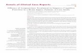 Annals of Clinical Case Reports Case Report · The purpose of this case study was to explore the potential relationship between acupuncture in . conjunction with cognitive therapy