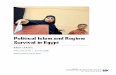Political Islam and Regime Survival in Egypt · POLITICAL ISLAM AND REGIME SURVIVAL IN EGYPT KHAIRI ABAZA VI P OLI CYF US#51 prominence to Islamic law. The ulama, or religious scholars,