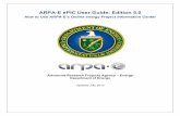 ARPA-E ePIC User Guide: Edition 5 · ARPA-E ePIC User Guide: Edition 5.0 ... click the button for further information. Past announcements can be viewed by using the page numbers at