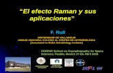 El efecto Raman y sus aplicaciones Rull 21_04_2'16.pdf · Universidad de Valladolid . Centro de Astrobiología . UNIVERSIDAD DE VALLADOLID . UNIDAD ASOCIADA UVACSIC AL CENTRO DE -