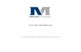Faculty Handbook - Menlo College · 2018-06-20 · 2 | Menlo College Faculty Handbook TABLE OF CONTENTS PREFACE 5 INTRODUCTION 6 SECTION I - AUTHORITY OF HANDBOOK AND PROCEDURES FOR