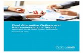 Final Alternative Options and Recommendations Reportofm.wa.gov/reports/FinalRecommendations Report_11.28.16.pdf · 2019-12-11 · Final Alternative Options and Recommendations Report