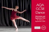 Information and Application Pack · 2020-03-05 · • develop your dance technique by taking contemporary class each week, and • study various dance forms and choreography. Progression