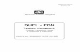 BHEL - EDN · BHEL - EDN TENDER DOCUMENTS COVERING, COMMERCIAL TERMS & CONDITIONS & ANNEXURES FOR RFQ. NO.: KBS0000273 DATED 13.07.2013 Electronics Division, Bangalore …