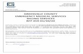 GREENVILLE COUNTY EMERGENCY MEDICAL SERVICES BILLING ... · BILLING SERVICES . RFP #59-01/30/20 . I. Introduction . The County of Greenville is seeking proposals from firms to provide