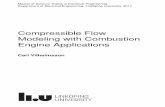 Compressible Flow Modeling with Combustion Engine …liu.diva-portal.org/smash/get/diva2:1110528/FULLTEXT01.pdfCompressible Flow Modeling with Combustion Engine Applications Carl Vilhelmsson.