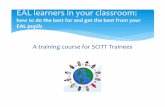 EAL learners in your classroom - East Sussex · Translanguaging dictogloss You are going to read a short text about translanguaging 3 times 1. The first time note down as much as