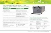 NATURA B4/AQUARIUS 1 · TECHNICAL MODEL B4/AQUARIUS 1.35 TYPE OF MACHINE Counter top MOST COMMON USE Medium to high vol. office & restaurant COMPOSITION OF THE 3-Stage filtration