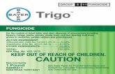 GROUP 3 11 FUNGICIDE Trigo · 2016-08-25 · TRIGO is compatible with most insecticide, fungicide and foliar nutrient products. However, the compatibility of TRIGO with tank mix partners