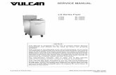 Vulcan Equipment - SERVICE MANUAL · Vulcan Fryers Part No. 415144-17 & 415144-18 Control Board Instructions Service Instructions Rating Plate Locations ON Current Vulcan-Hart/Wolf