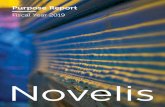 Fiscal Year 2019 · 2020-03-06 · Fiscal Year 2019. This year, Novelis further advanced our purpose of Shaping a Sustainable World Together, while achieving record financial results