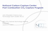 National Carbon Capture Center: Post-Combustion CO2 ... · Flash drum Knock-out drum Absorber gas analyzers Inlet O 2 Zirconia CO 2 NDIR SO 2 UV Outlet O 2 Paramagnetic CO 2 NDIR
