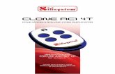 CLONE Rc1 4T - Silisystem rc1... · reset the CLONE RC1 4T At the same time press the buttons 1 and 2 After two seconds, the led flashes three times then turns off The led flashes