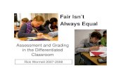 Assessment and Grading in the Differentiated Classroom Equal.pdf · Sample DNA Essay Grading The fact that a range of grades occurs among teachers who grade the same product suggests