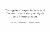 Youngsters’ expectations and - University of Leeds · 2014-04-04 · ‘When I’m 25’ essays Imagine you are now 25. Write about the life you are leading, your interests, your