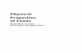 Physical Properties of Foods - Weebly · Physical Properties of Foods: Novel Measurement Techniques and Applications, edited by Ignacio Arana (2012) Handbook of Frozen Food Processing