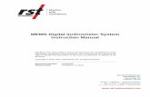 RST MEMS Digital Inclinometer Instruction Manual RST encourages customers to try the new digital dummy