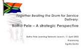 Batho Pele – A strategic Perspective...Together Beating the Drum for Service Delivery: Batho Pele – A strategic Perspective Batho Pele Learning Network Launch, 11 April 2003 Kopanong