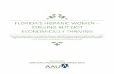 Florida’s Hispanic Women – STRIVING BUT NOT Economically … · 2019-05-05 · While inn 2017 all women in Florida faced a gender pay gap relative to White men and same-race men,