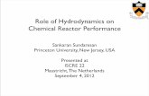 Role of Hydrodynamics on Chemical Reactor Performance · 2018-09-25 · Role of Hydrodynamics on Chemical Reactor Performance Sankaran Sundaresan Princeton University, New Jersey,