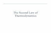 The Second Law of Thermodynamics - Web Space - OIT...• The Isentropic process involves no irreversibilities and serves as the ideal process for adiabatic devices. • The actual