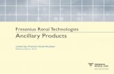 Fresenius Renal Technologies Ancillary Products...Fresenius Renal Technologies Ancillary Products Listed by Product Code Number 5 10-4036-0 GLOVE, STERILE LATEX P/F, LARGE GLOVES BX