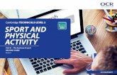 Cambridge TECHNICALS LEVEL 3 SPORT AND PHYSICAL …CAMBRIDGE TECHNICALS IN SPORT AND PHYSICAL ACTIVITY LEVEL 3 UNIT 21 4 This unit (Unit 21) Title of suggested activity Other units/LOs