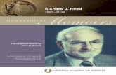 Richard J. Reed - National Academy of Sciencesnasonline.org/publications/biographical-memoirs/memoir-pdfs/reed-richard.pdf · ©2015 National Academy of Sciences. Any opinions expressed