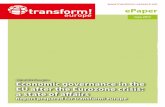 Economic governance in the EU after the Eurozone crisis · Economic governance in the EU after the Eurozone crisis: a state of affairs REPORT PREPARED FOR TRANSFORM! EUROPE TABLE